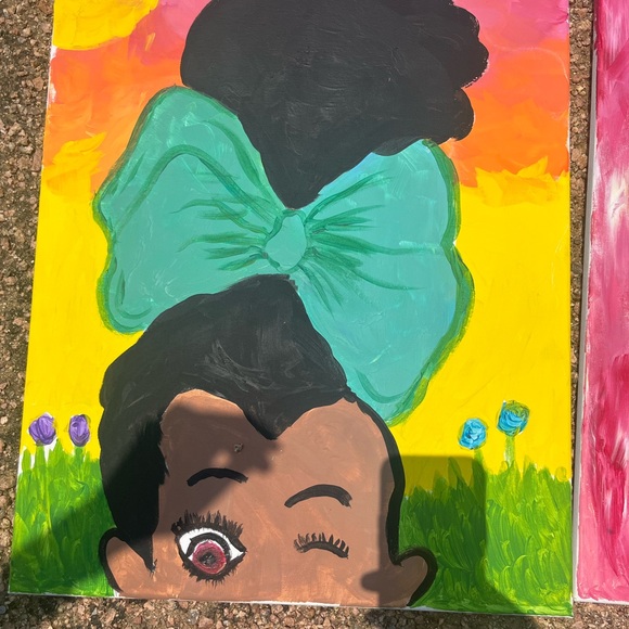 painting it looks better in person when it dryer and it was touched up more - Picture 4 of 5